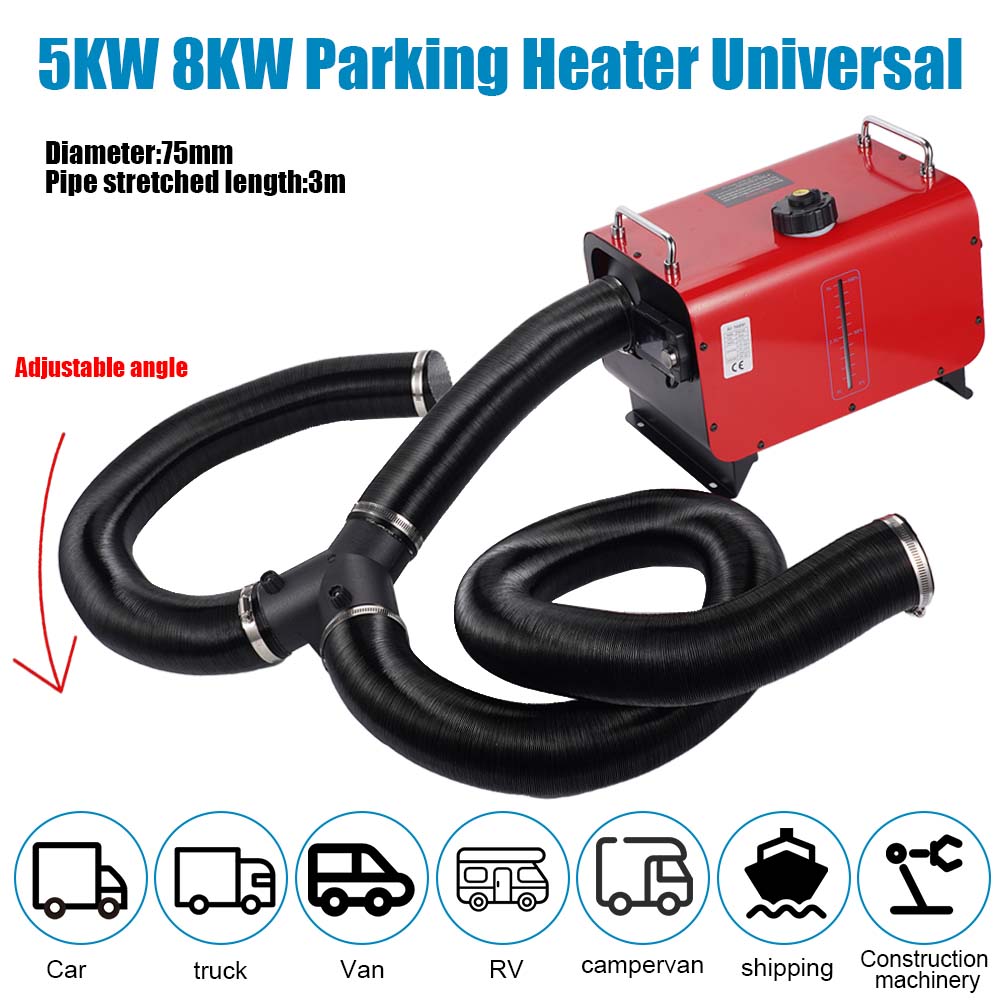 75mm Air Diesel Parking Heater - đánh giá và giá Flexible Hose Braided