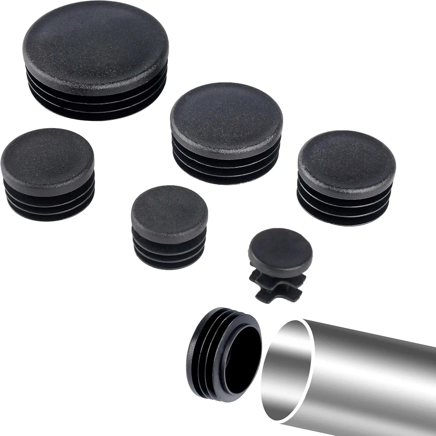 Black Round Pipe Plug 10-60mm  - đánh giá và giá Plastic Pipe Clip