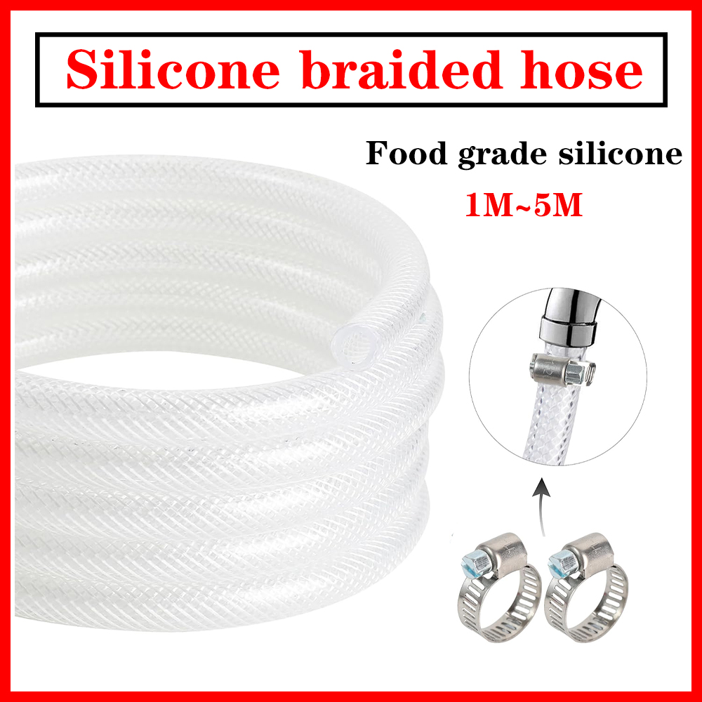 High Pressure Braided Clear PV - đánh giá và giá Flexible Hose Braided