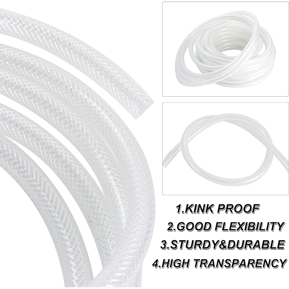 High Pressure Braided Clear PV - đánh giá và giá Flexible Hose Braided