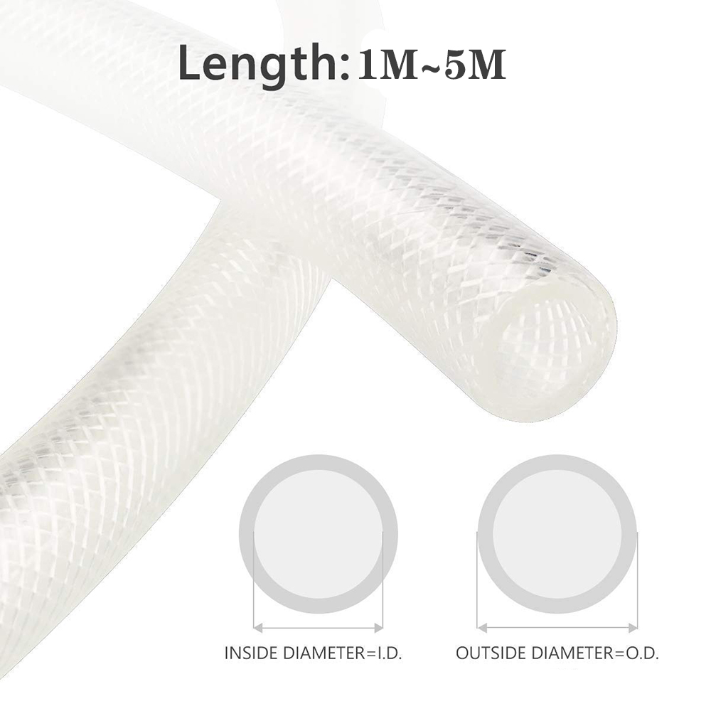 High Pressure Braided Clear PV - đánh giá và giá Flexible Hose Braided