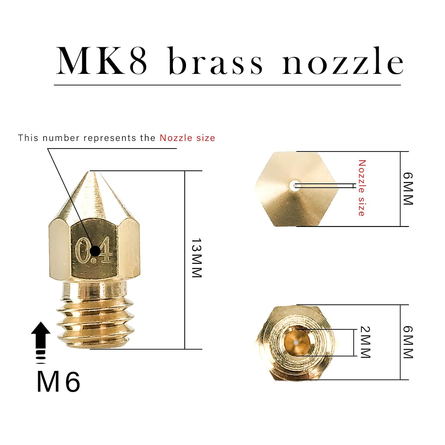 CREALITY 20 Pcs MK8 Brass Nozz - đánh giá và giá Creality Printer Ender 3