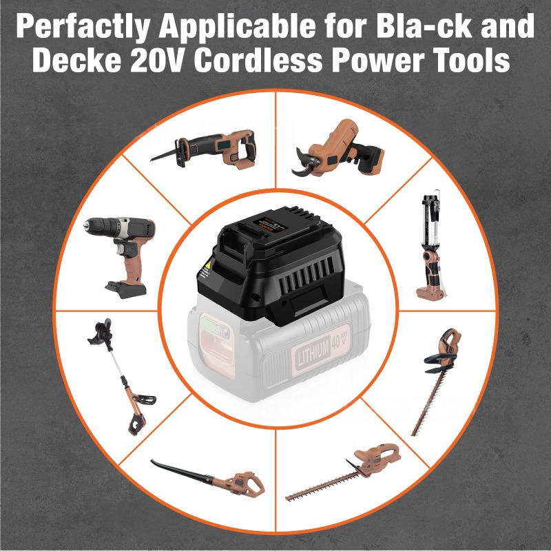 HAKSINKY Tool Battery Adapter  - đánh giá và giá Black+Decker Tool Cordless