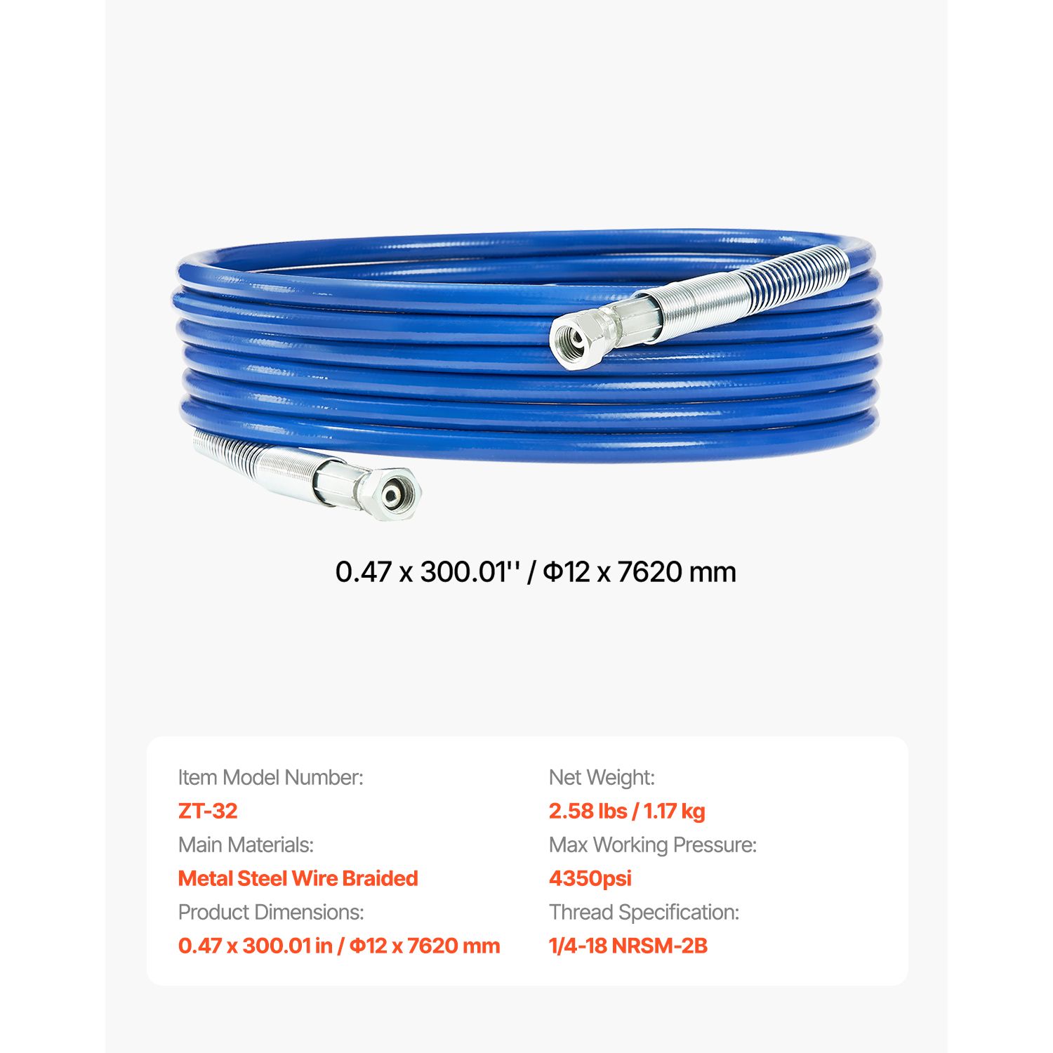 25ft Airless Paint Sprayer Hos - đánh giá và giá Flexible Hose Braided
