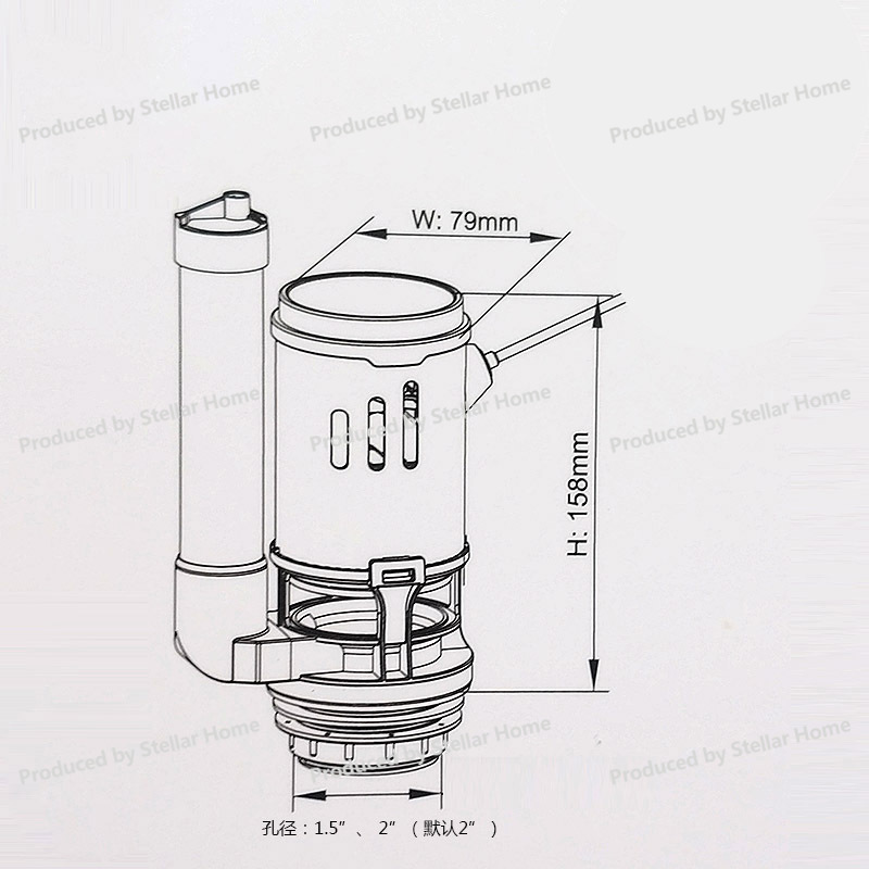 Front Wrench Type Wire Control - đánh giá và giá Toilet Fill Valve