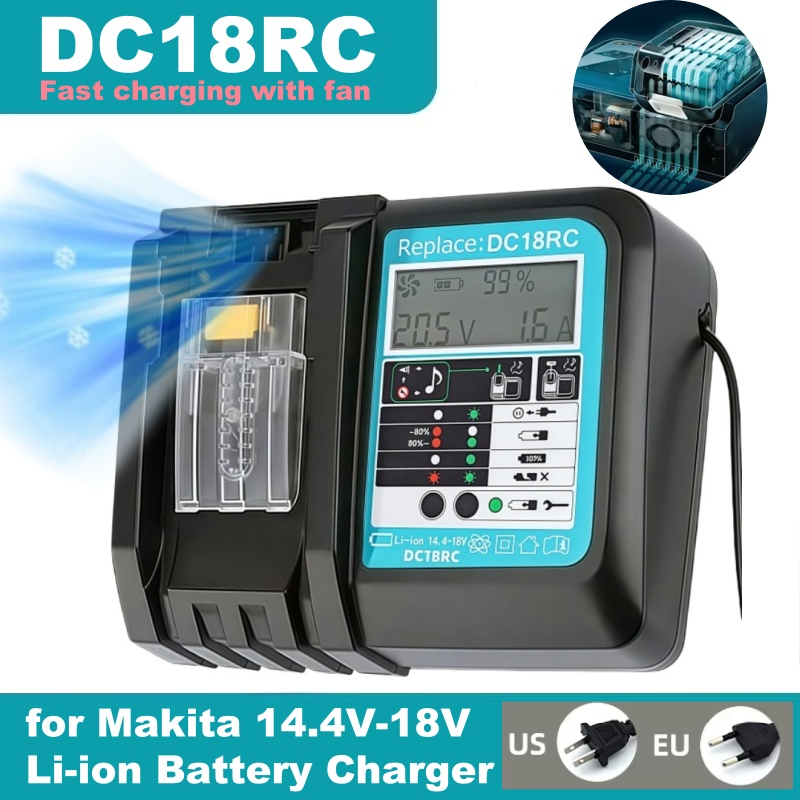 DC18RC Fast Charging with Fan  - đánh giá và giá Makita Drill Hp1640