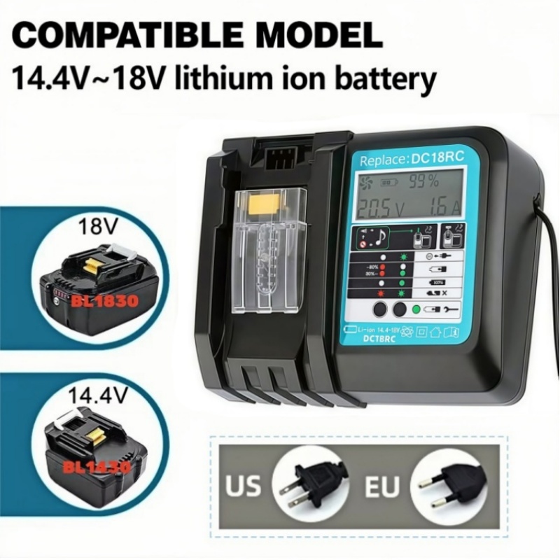 DC18RC Fast Charging with Fan  - đánh giá và giá Makita Drill Hp1640