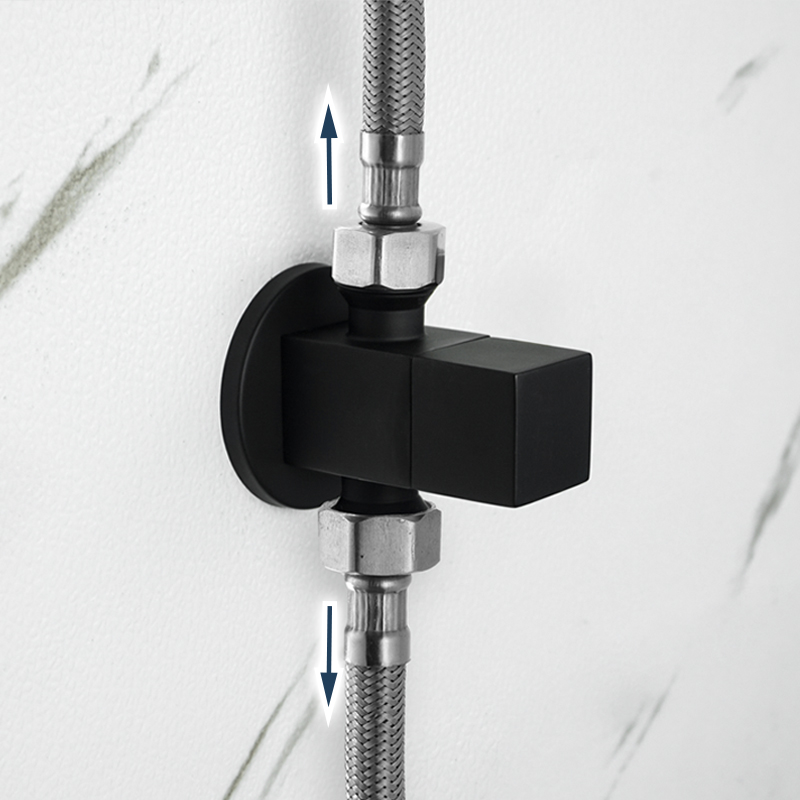 Đồng Góc Van Chrome Đen Hoa Hồ - đánh giá và giá Toilet Fill Valve